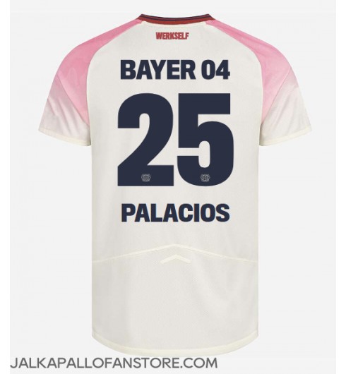 Bayer Leverkusen Exequiel Palacios #25 Vieraspaita 2025-26 Lyhythihainen Bayer Leverkusen Exequiel Palacios #25 Vieraspaita 2025-26 Lyhythihainen